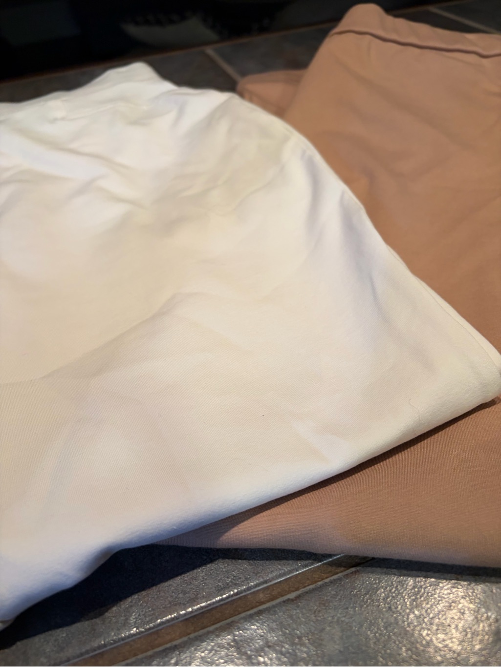 Set Of 2 Susan Graver Ponte Pull On Trousers In Nude And Cream - Like New !! — image 6 of 6
